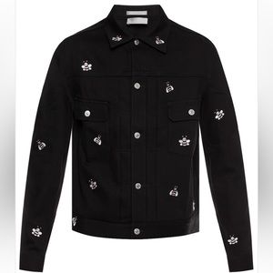 Authentic Dior Homme x Kaws Bee Denim Black Jacket Size M, 48